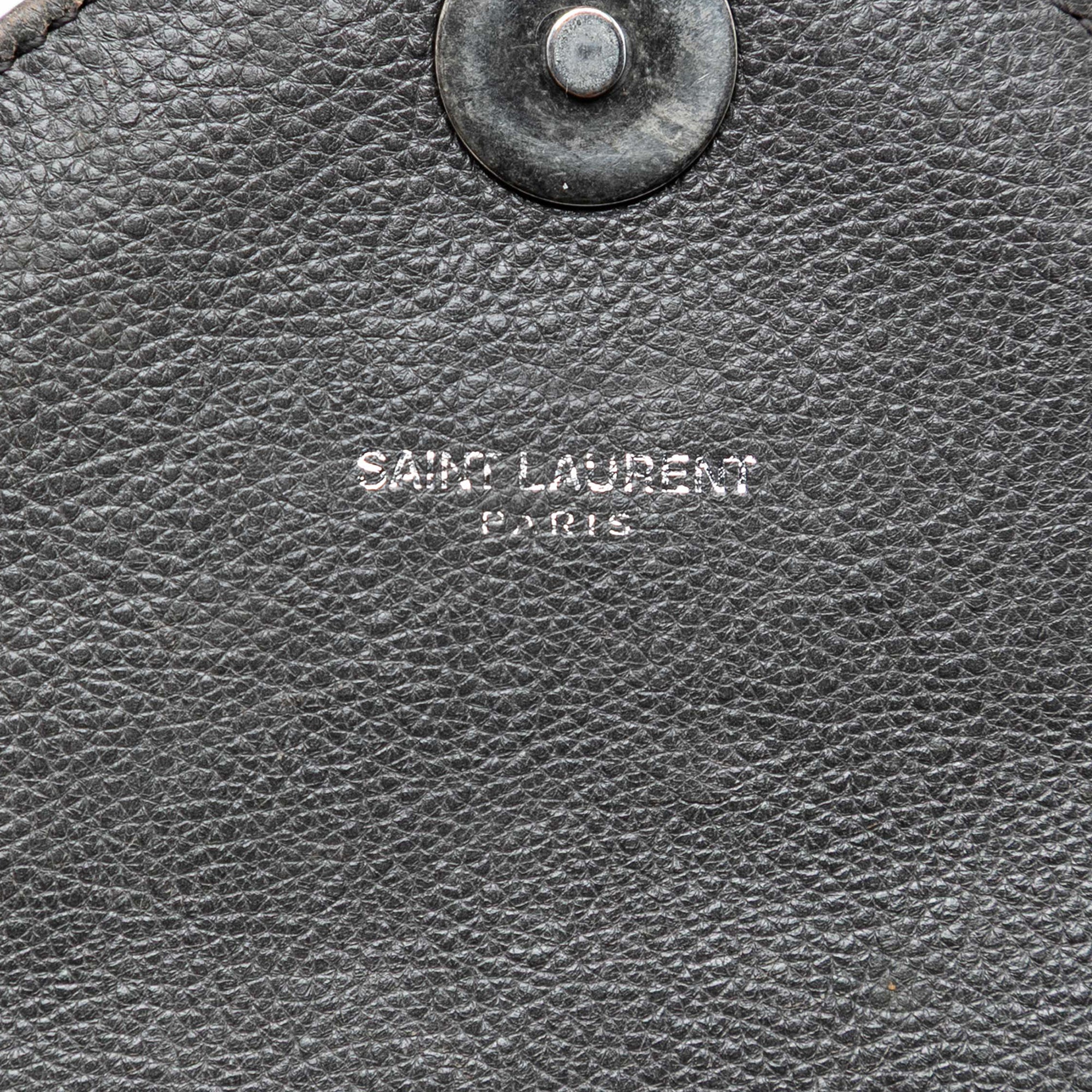 Large Chevron Sheepskin Monogram College Satchel - Image 5
