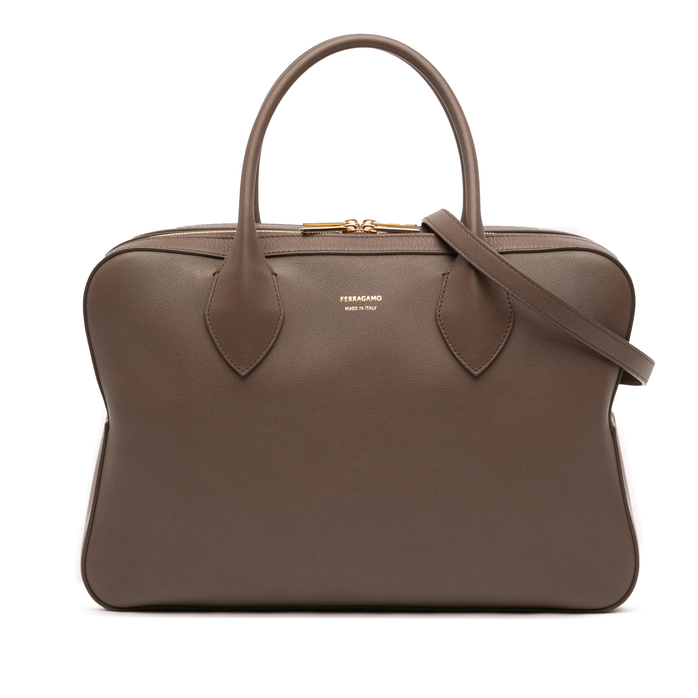 Leather Stella Triple Zip Satchel - Image 1
