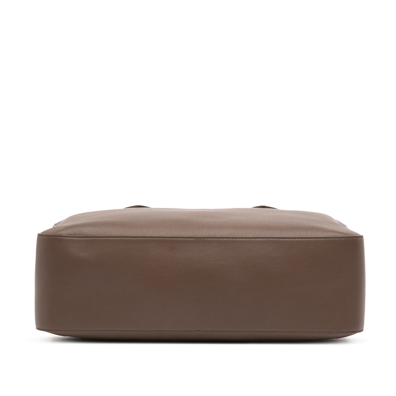 Leather Stella Triple Zip Satchel - Image 3