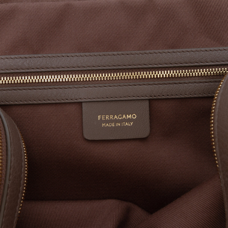 Leather Stella Triple Zip Satchel - Image 6