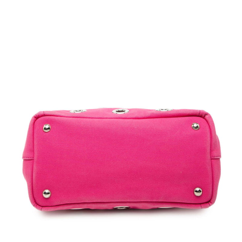 Small Canvas Canapa Grommet Satchel - Image 3