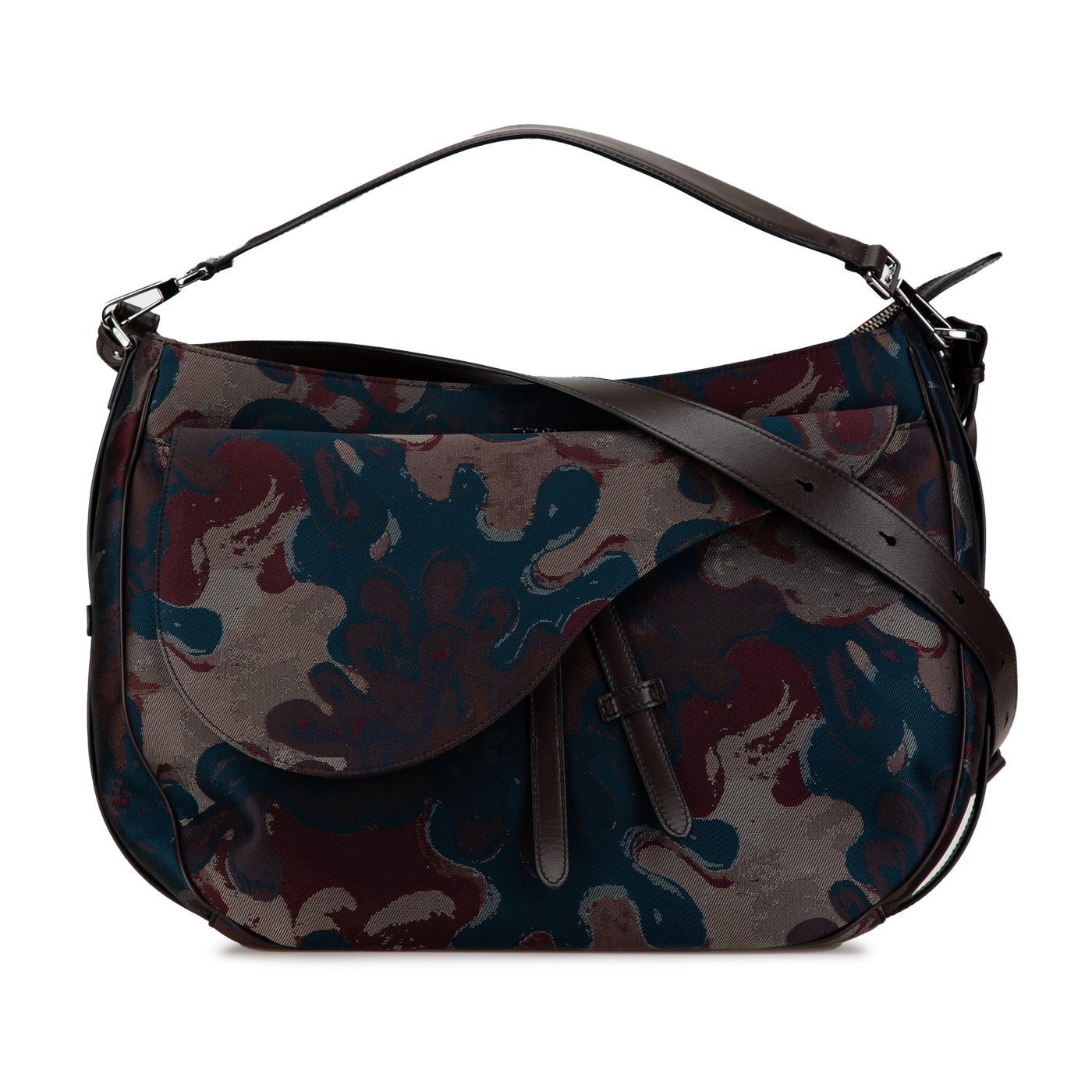 Peter Doig Denim Camouflage Soft Saddle Bag - Image 1