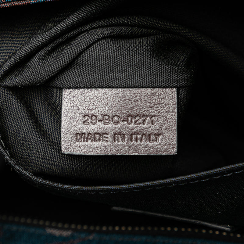 Peter Doig Denim Camouflage Soft Saddle Bag - Image 6