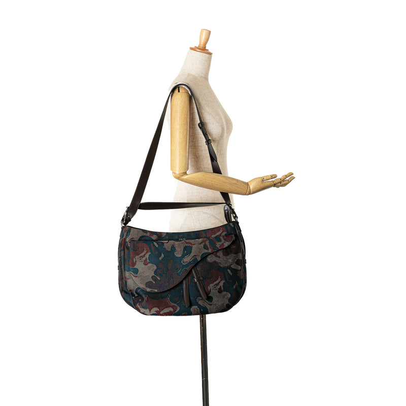 Peter Doig Denim Camouflage Soft Saddle Bag - Image 7
