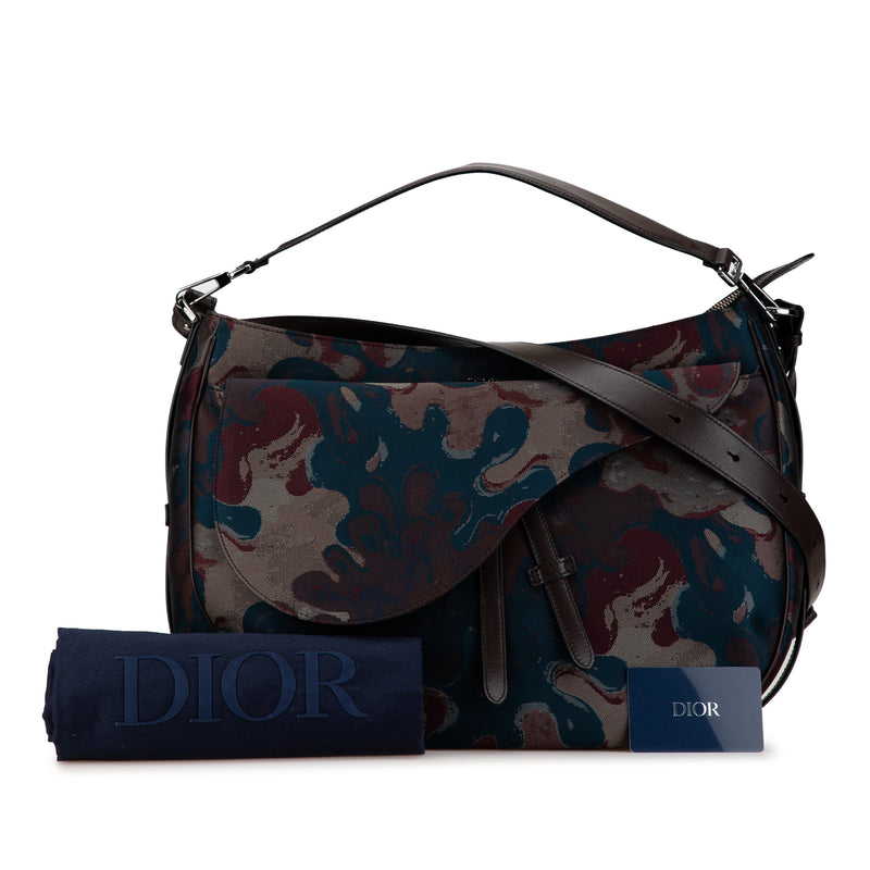 Peter Doig Denim Camouflage Soft Saddle Bag - Image 8