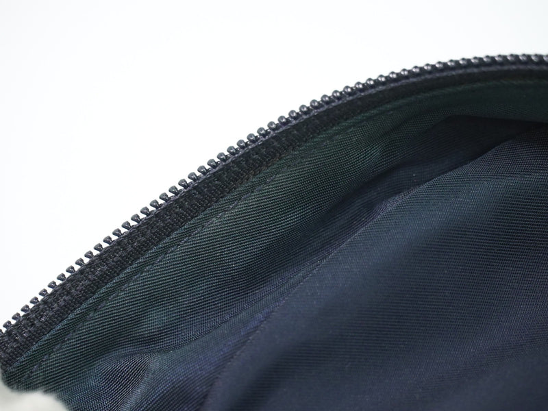 Christian Dior Saddle Zip Diorissimo Canvas Navy Bag