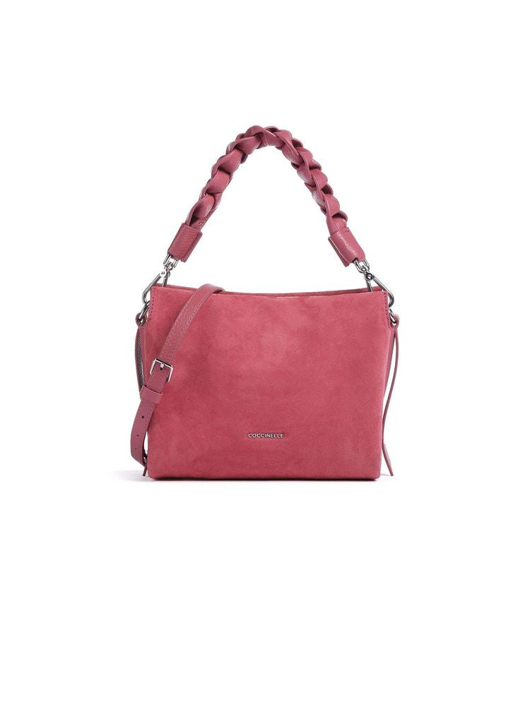 Coccinelle Shoulder Bag — Rose Cow Leather