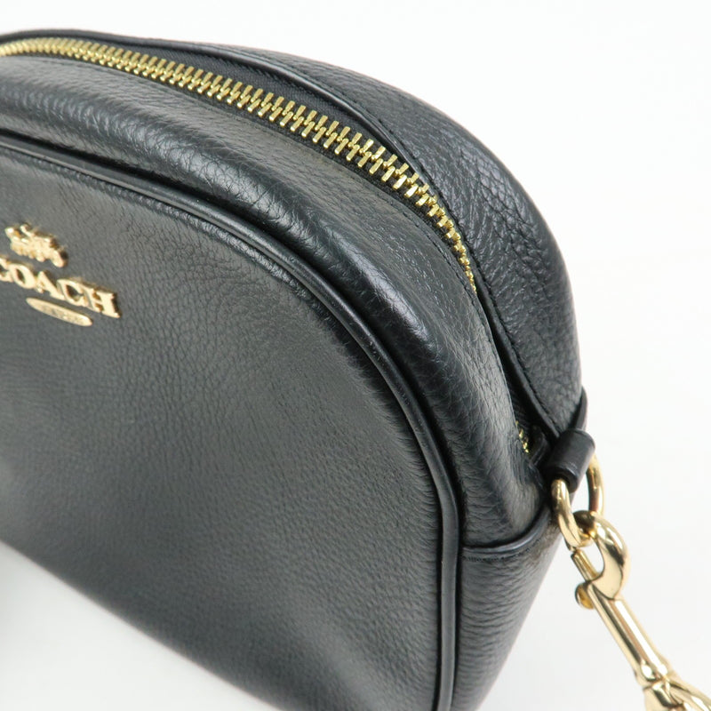 Coach Shoulder Leather Black Bag