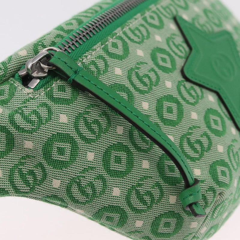 Gucci Childrens Belt Gg Canvas Green Bag