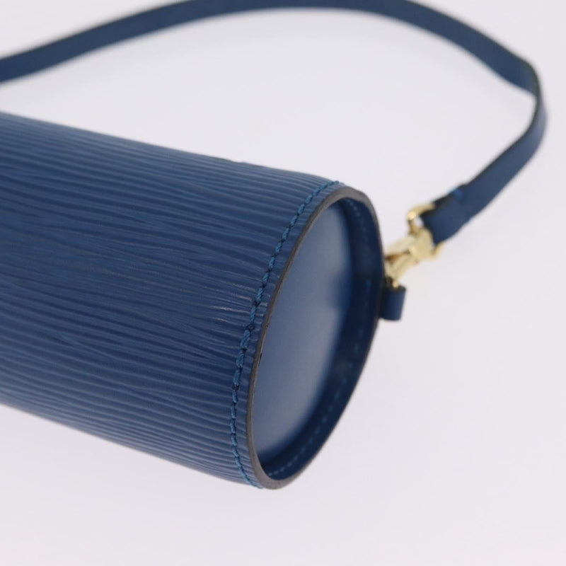 Louis Vuitton Soufflot Pochette Epi Leather Blue Bag