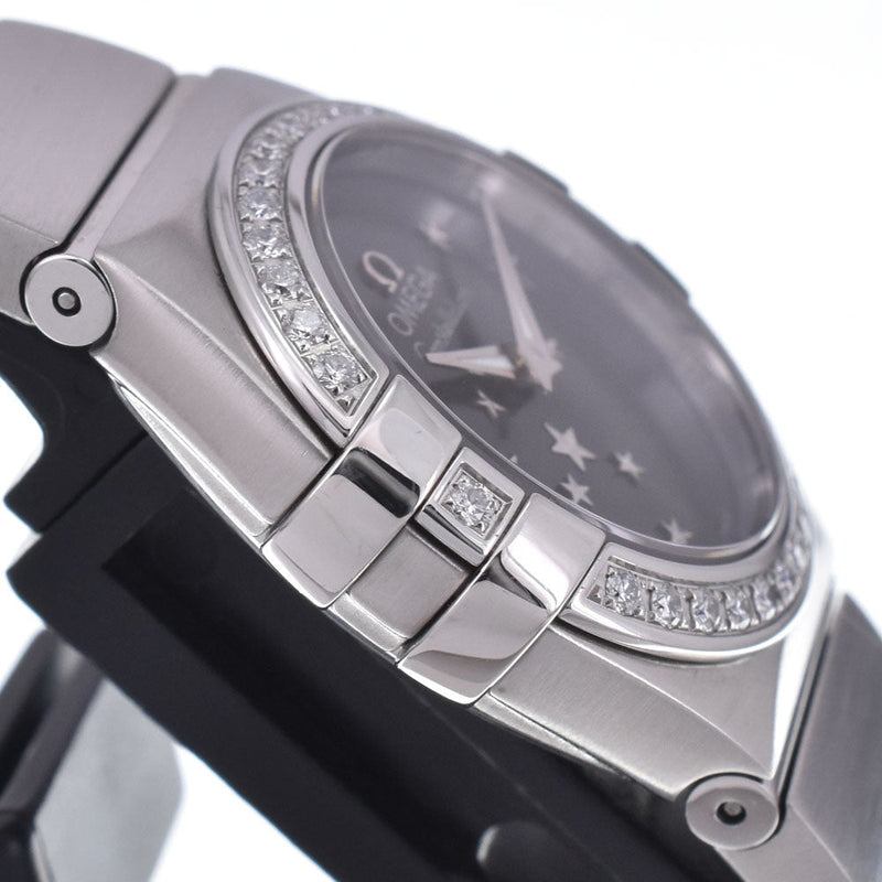Omega Constellation Quartz Stainless Steel With Diamond Bezel And Markers Watches