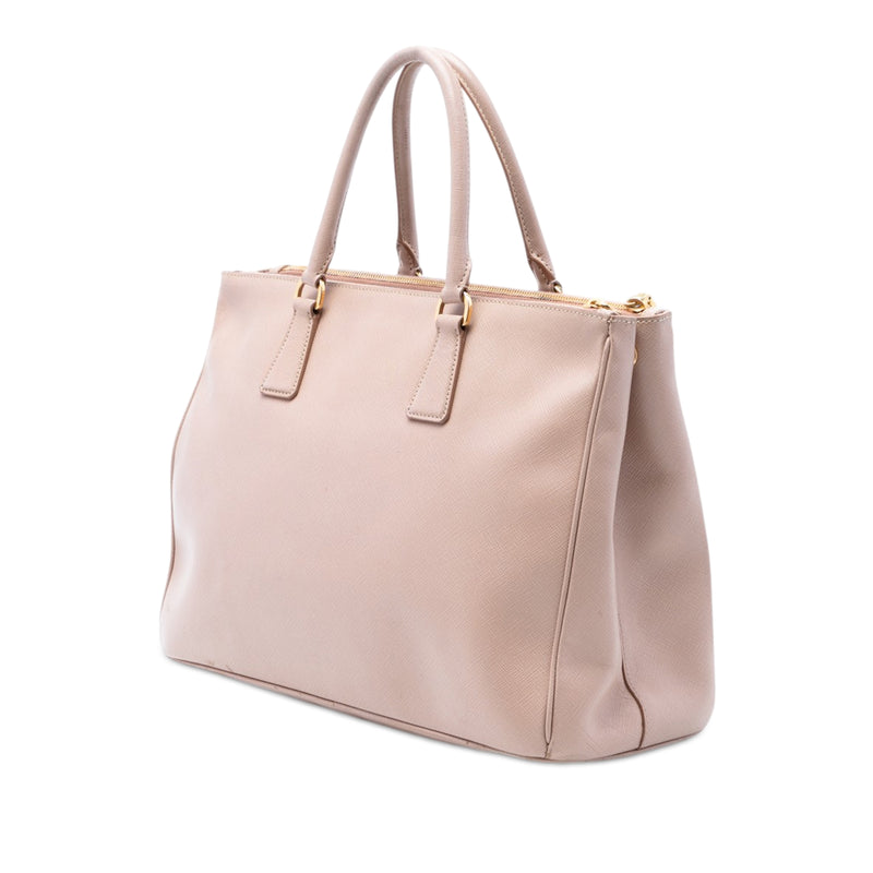Large Saffiano Lux Galleria Double Zip Satchel - Image 2