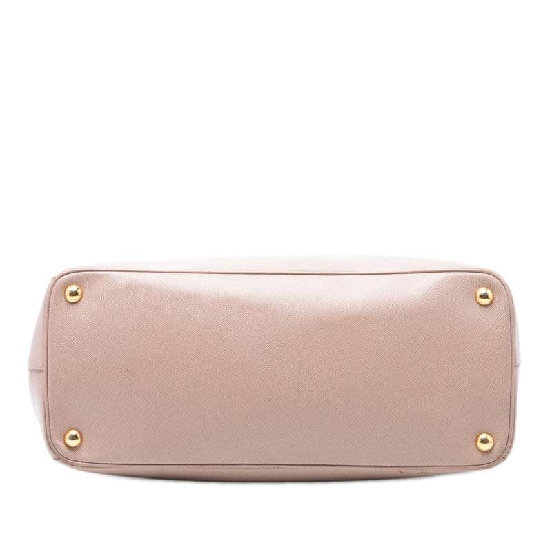 Large Saffiano Lux Galleria Double Zip Satchel - Image 3