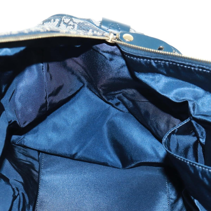Christian Dior Vintage Trotter Boston Diorissimo Canvas Navy Bag