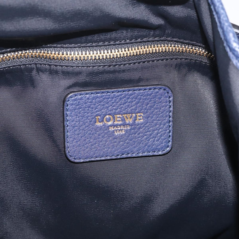 Loewe Calle Hobo Leather Navy