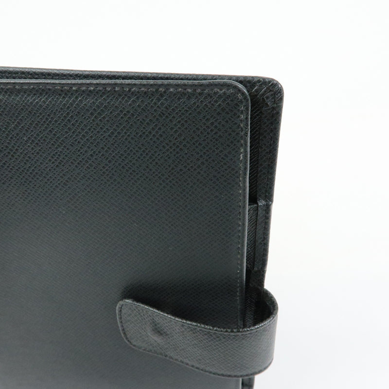 Louis Vuitton Ring Agenda Cover Taiga Leather Gray Bag