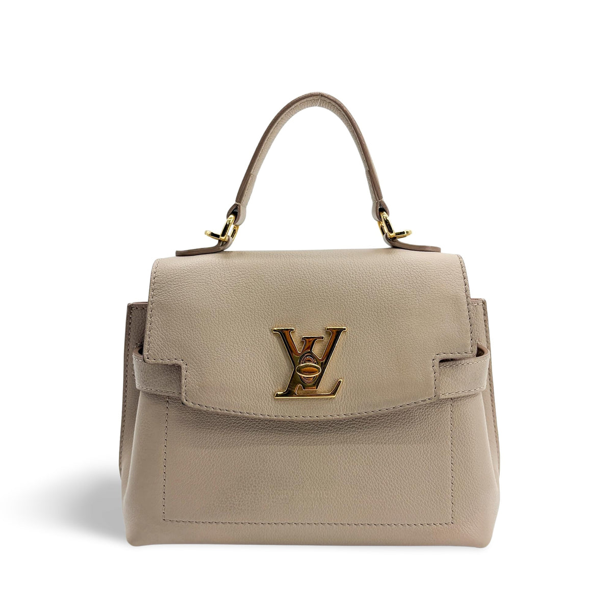 Louis Vuitton Lockme Ever Leather Beige Bag