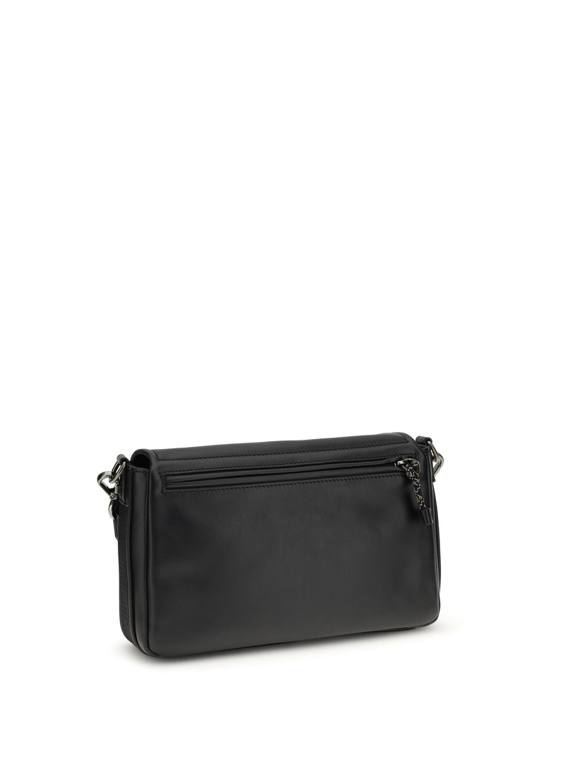 Fendi Flux Shoulder Bag — Black Calf Leather