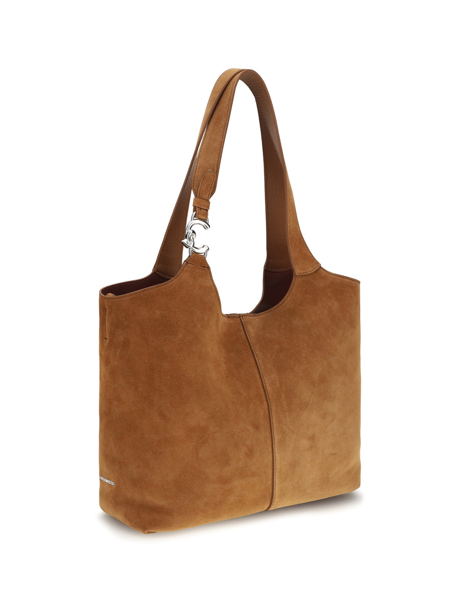 Coccinelle Shoulder Bag — Brown Calf Leather