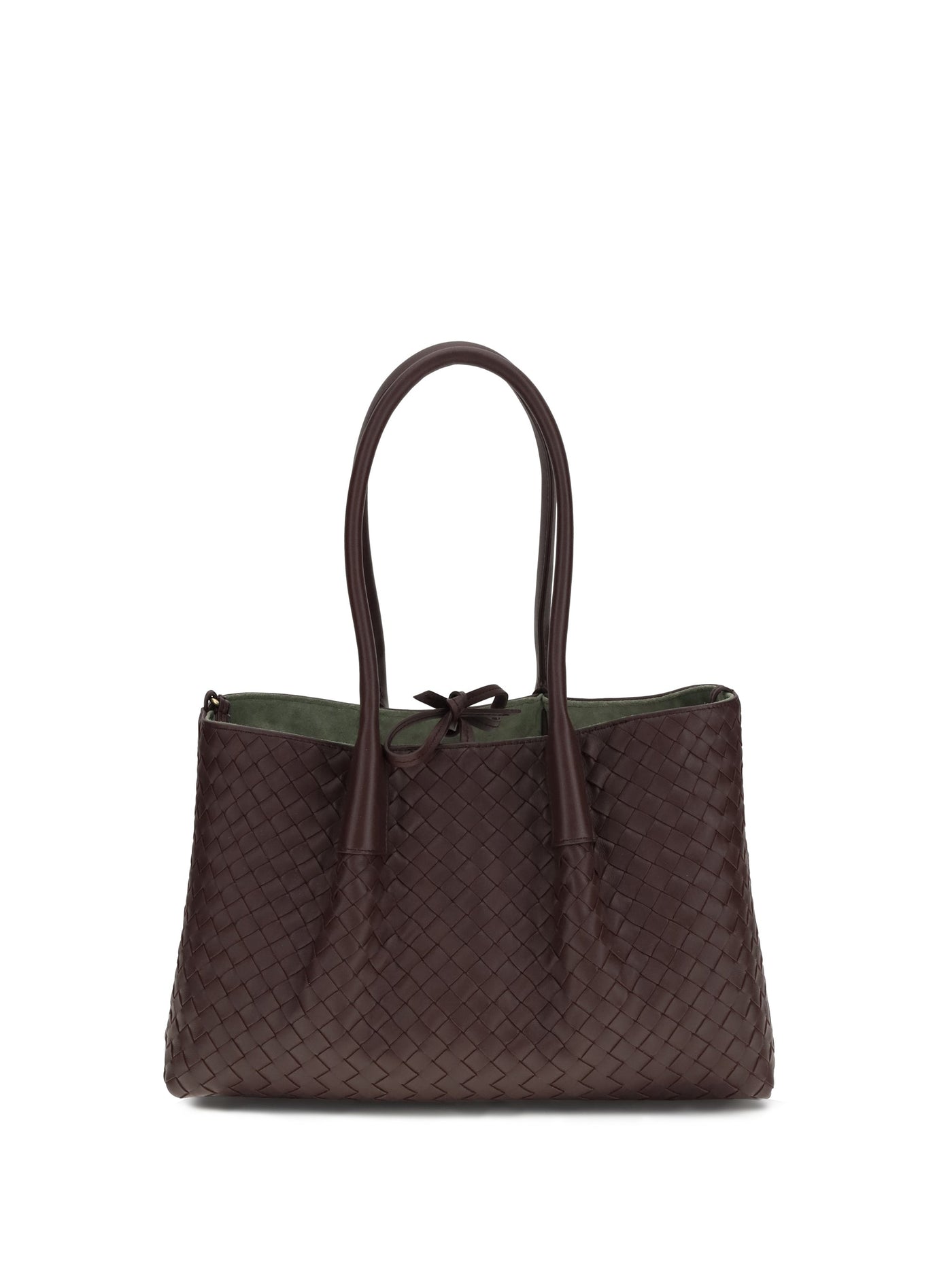 Bottega Veneta Pinacoteca Tote Bag — Brown Calf Leather