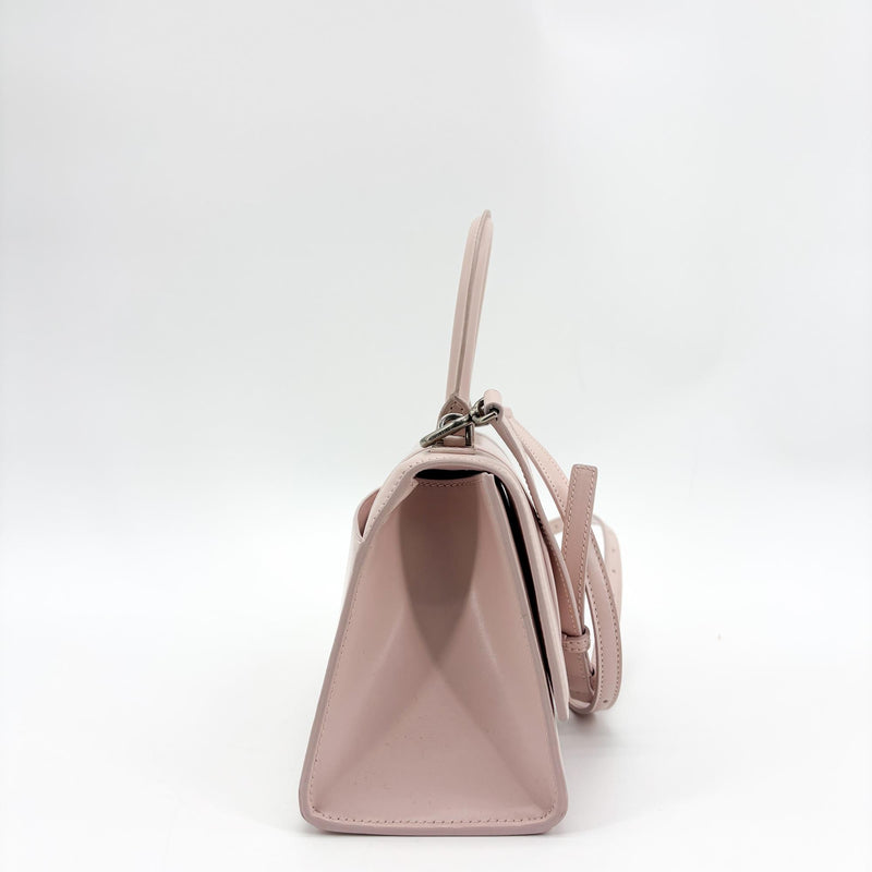 Balenciaga Hourglass Top Handle Leather Pink Bag