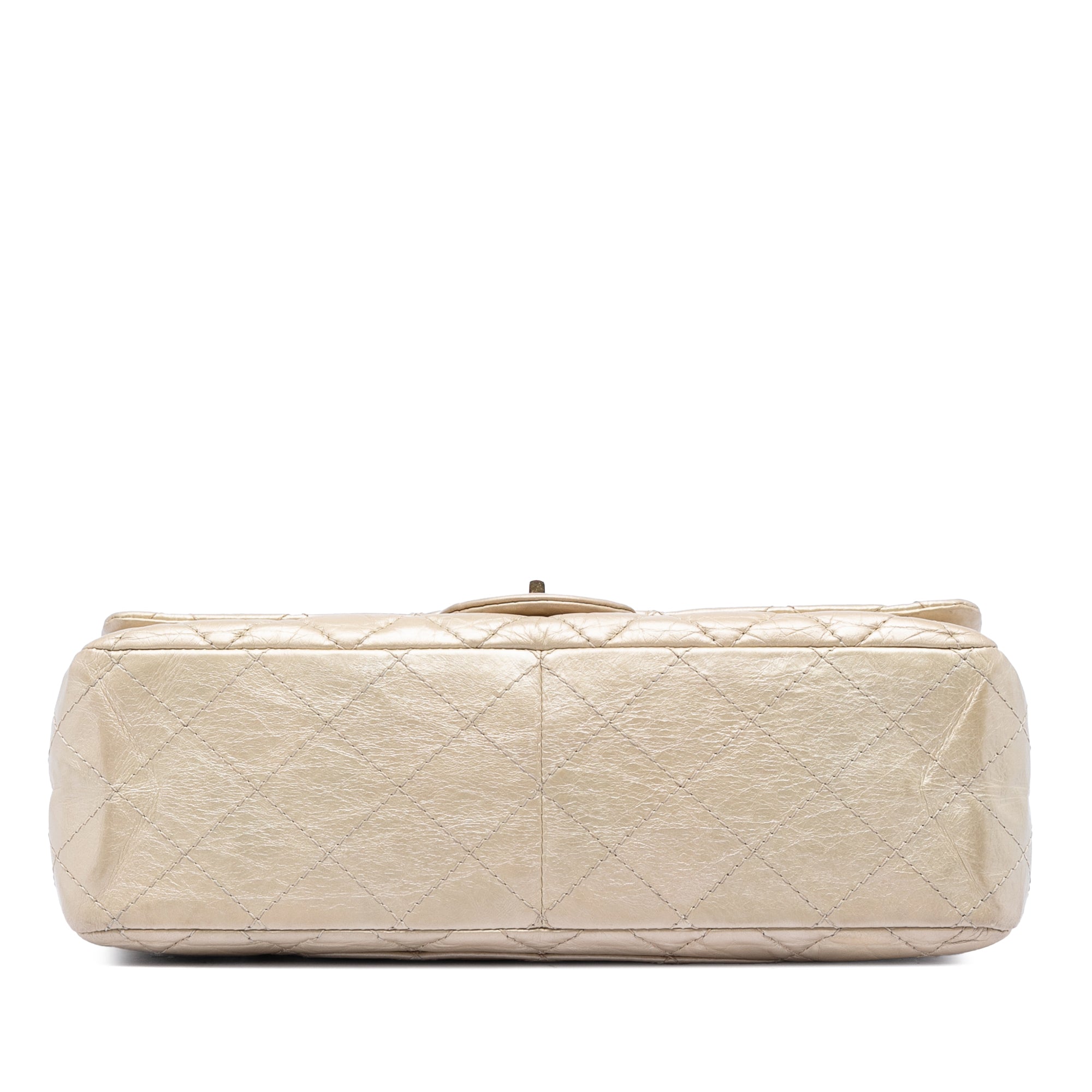 Metallic Aged Calfskin Reissue 2.55 Double Flap 227 - Image 3