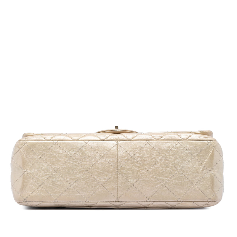 Metallic Aged Calfskin Reissue 2.55 Double Flap 227 - Image 3