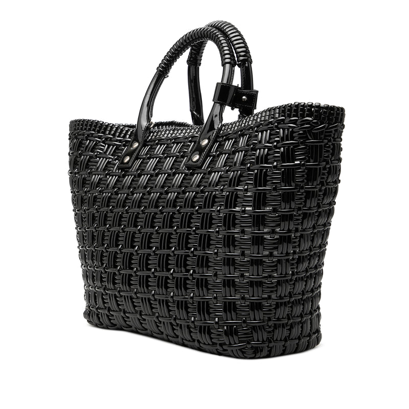 Small Faux Leather Bistro Basket Bag - Image 2