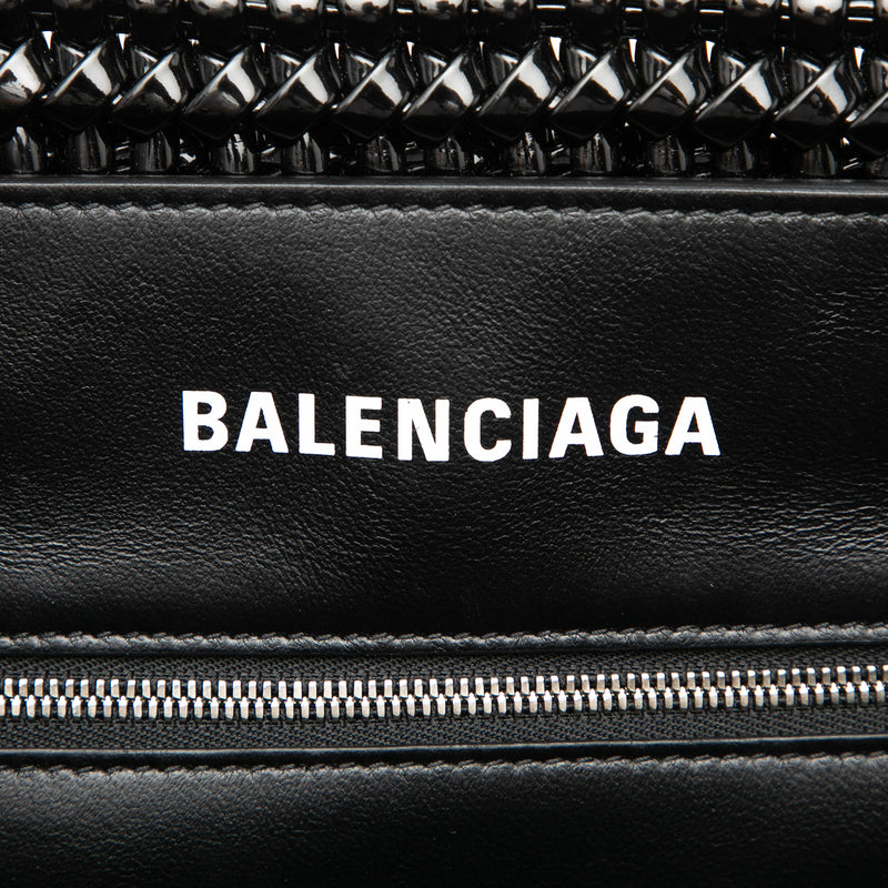 Small Faux Leather Bistro Basket Bag - Image 5