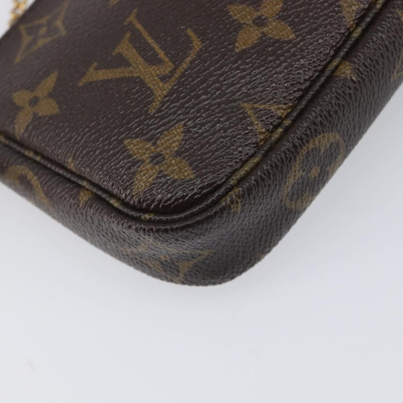 Louis Vuitton Pochette Accessoires Limited Edition Monogram Canvas Brown Bag