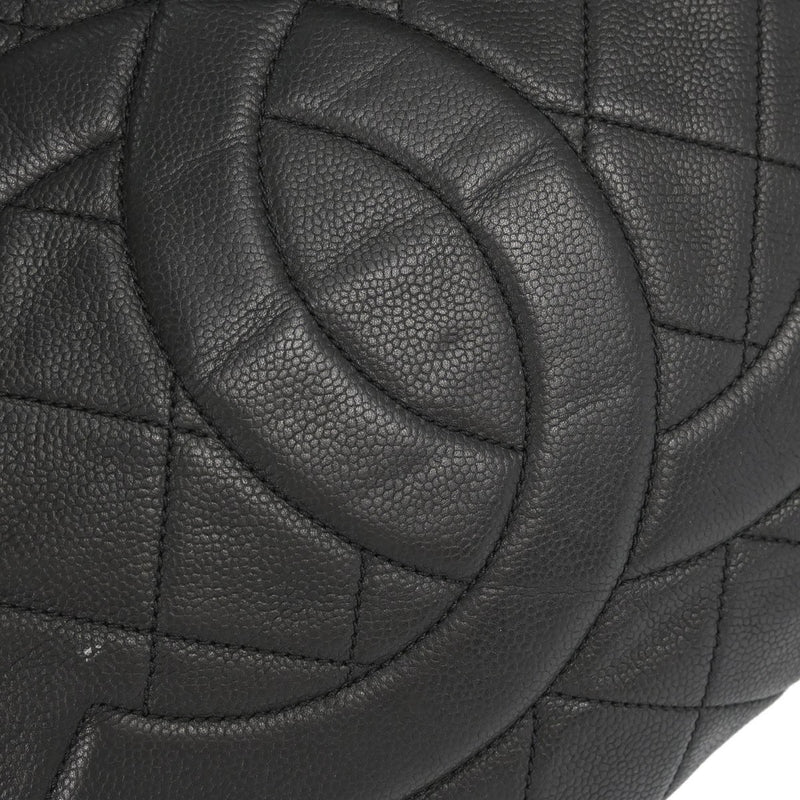 Chanel Timeless Cc Expandable Quilted Caviar Black Leather Bag