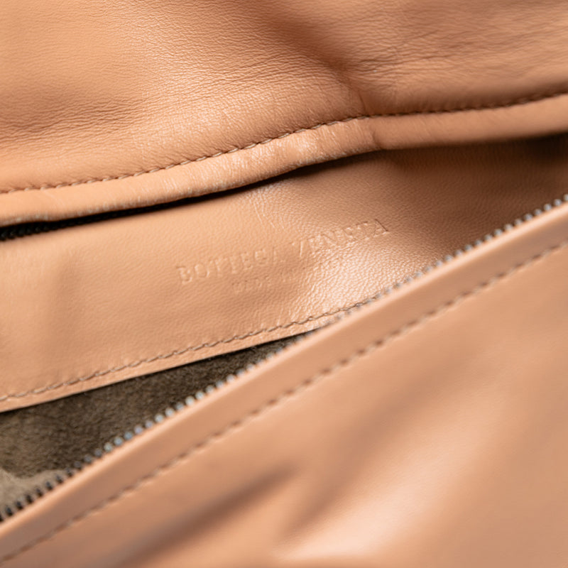 Nappa Embossed Intrecciato Turn Lock Clutch - Image 5