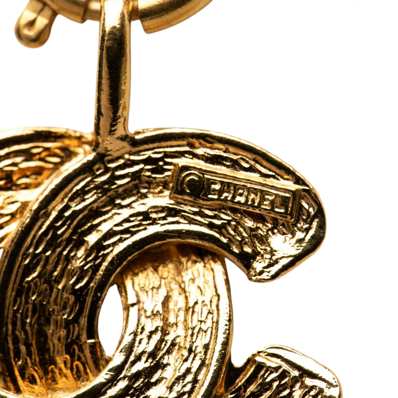 Gold Plated CC Quilted Pendant Necklace - Image 4