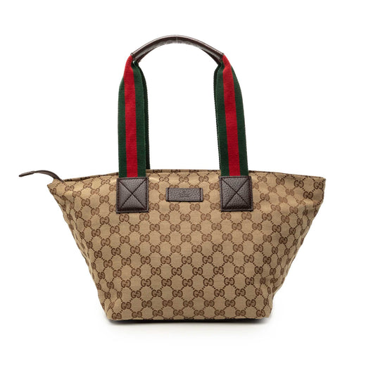 GG Canvas Web Tote - Image 1