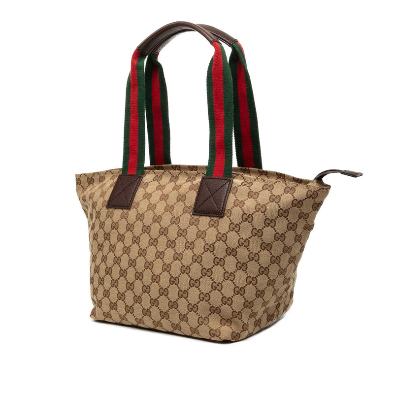 GG Canvas Web Tote - Image 2