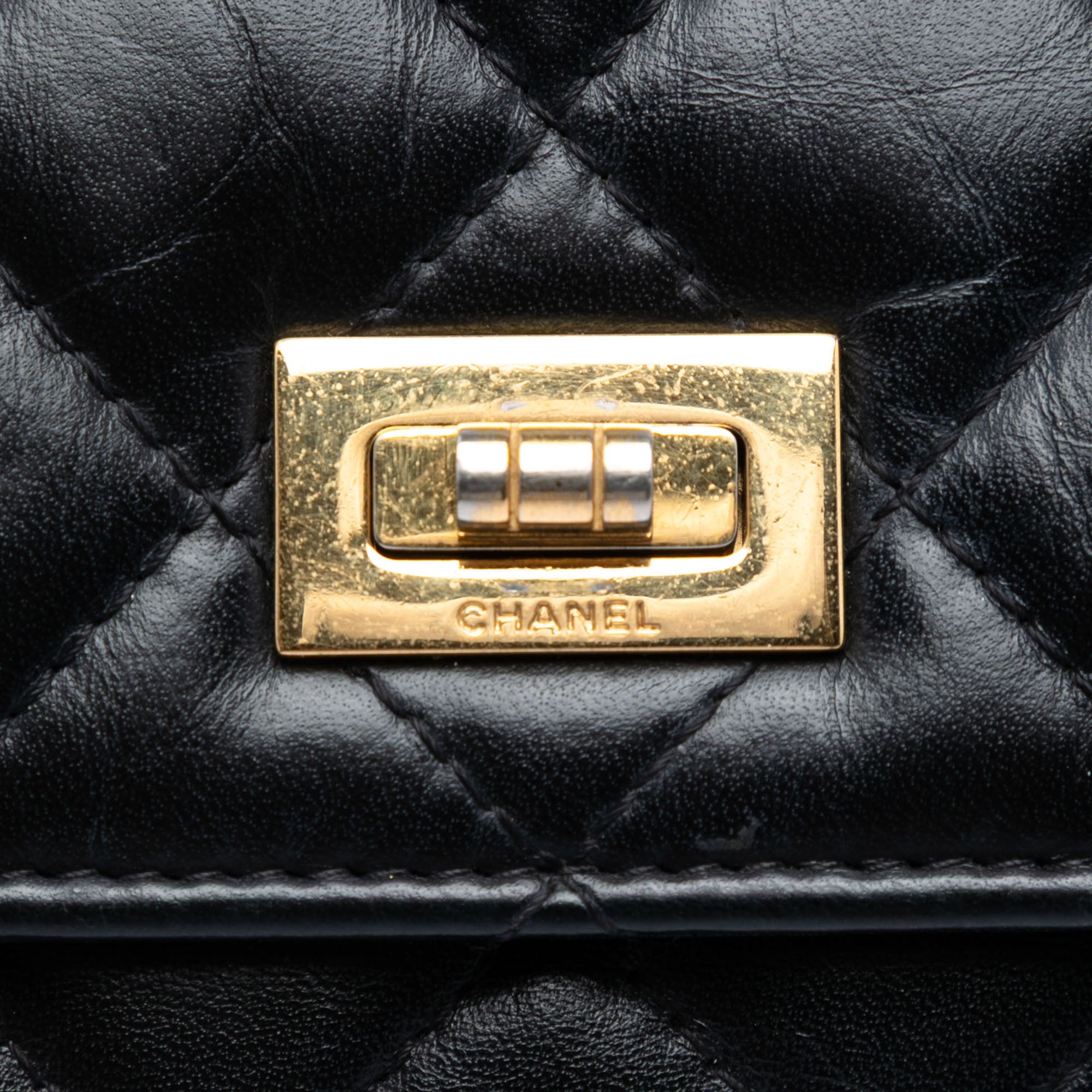 Quilted Aged Calfskin Reissue 2.55 Wallet on Chain - Image 6