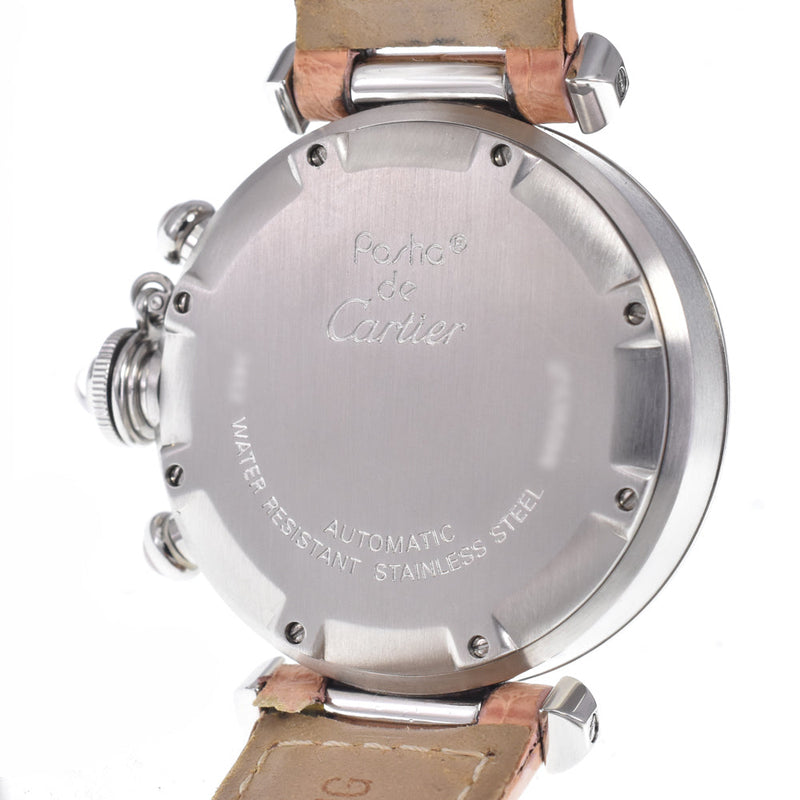 Cartier Pasha C Automatic Leather And Steel Watches
