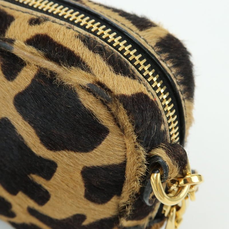 Prada Camera Printed Calf Hair Brown Pony_style_calfskin Bag