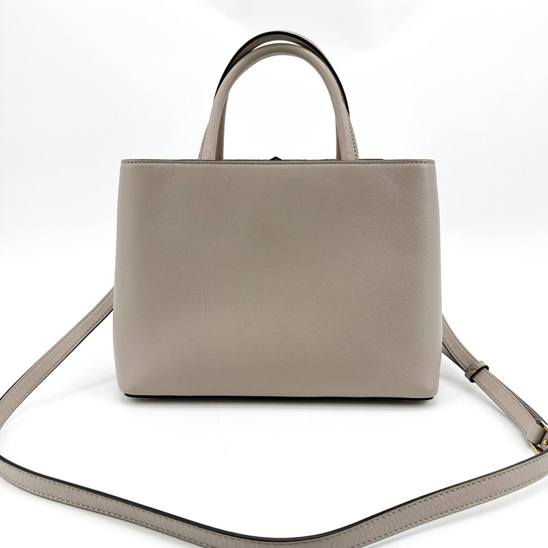 Fendi 2jours Leather Gray Bag