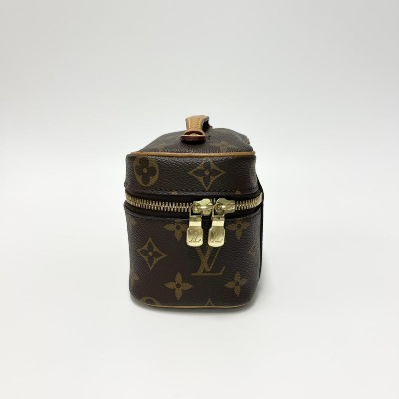 Louis Vuitton Nice Vanity Case Monogram Canvas Brown Bag