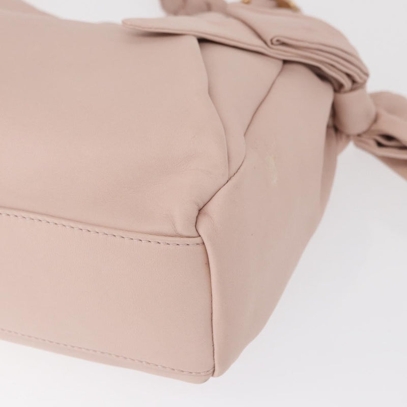 Salvatore Ferragamo Vala Leather Pink Bag