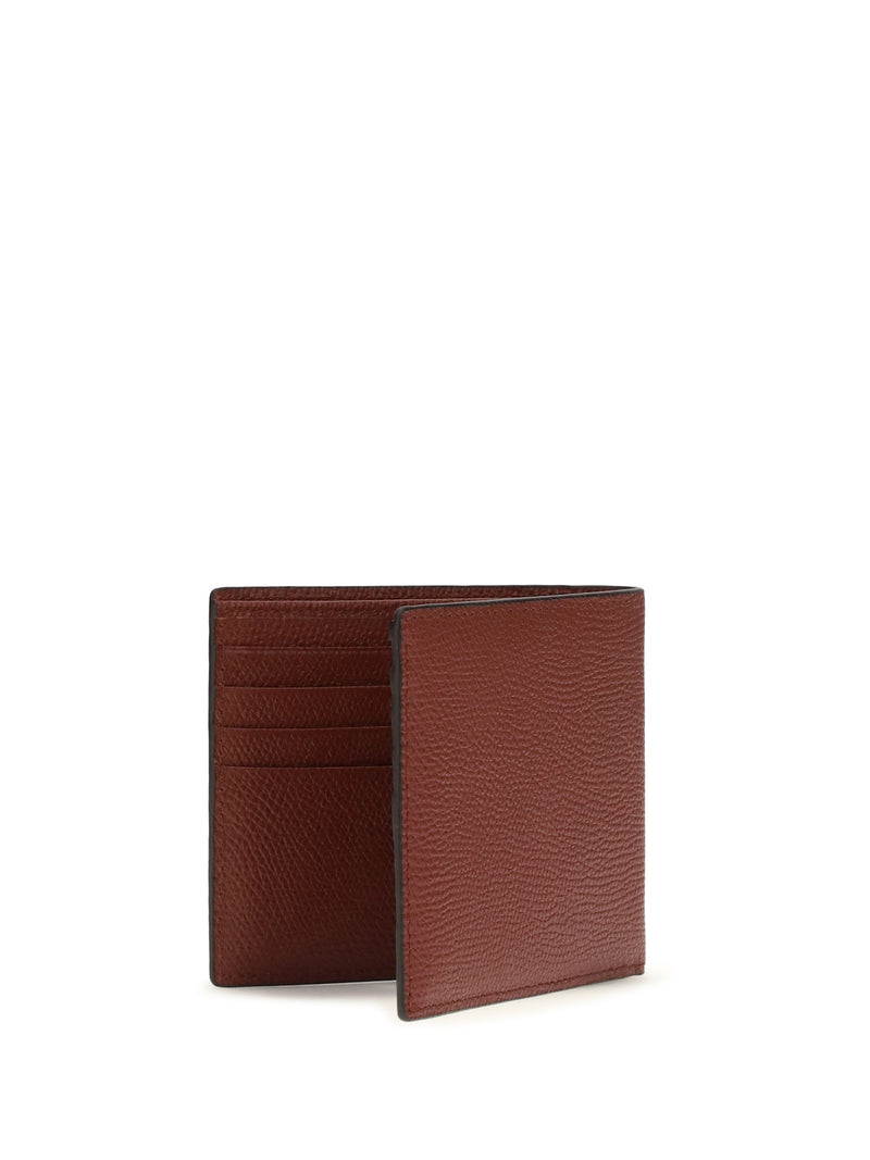Valentino Garavani Wallet — Red Calf Leather Bos Taurus