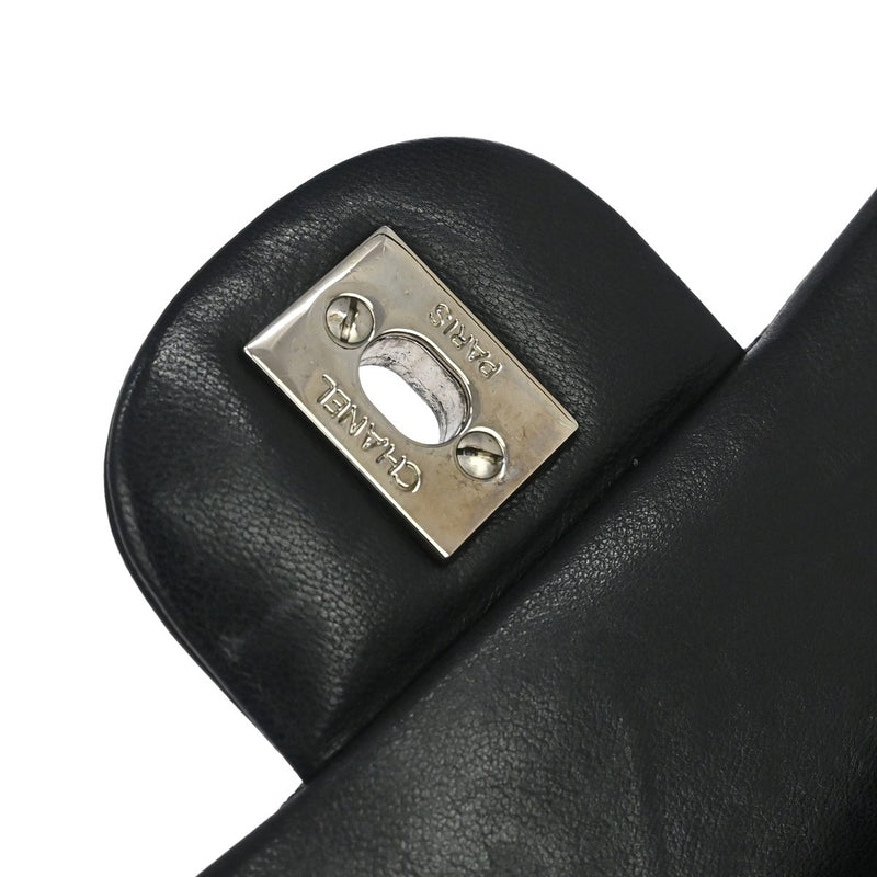 Chanel Classic Double Flap Quilted Lambskin Black Leather Bag
