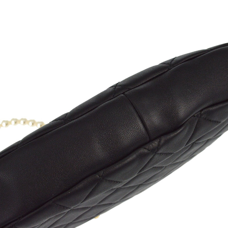 Chanel All About Chains Waist Quilted Lambskin Black Leather Bag