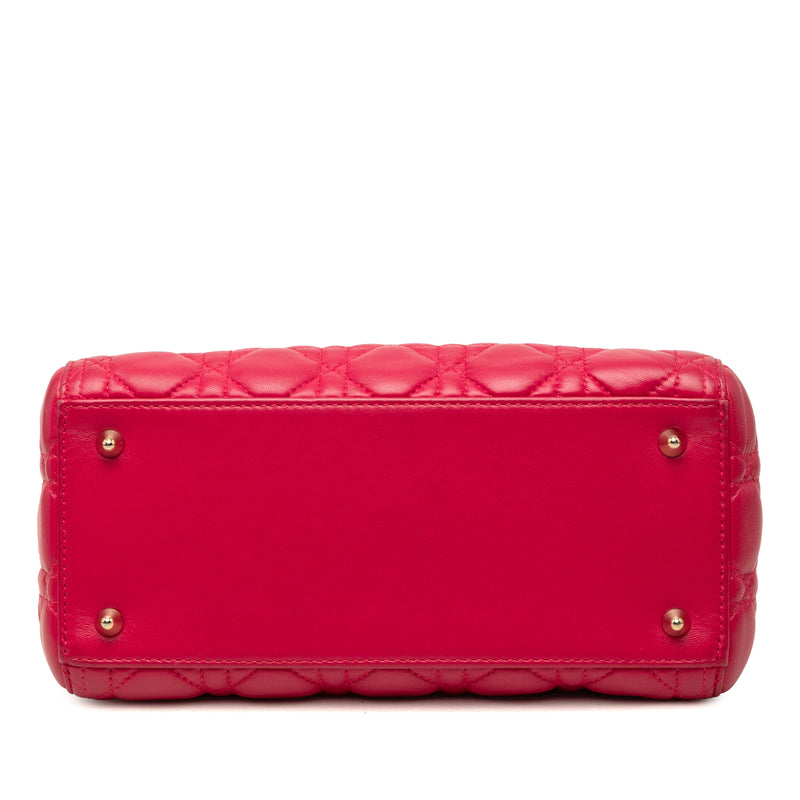 Medium Lambskin Cannage Lady Dior - Image 3