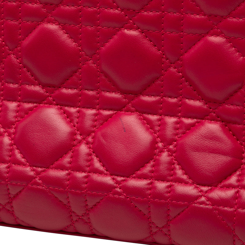 Medium Lambskin Cannage Lady Dior - Image 6