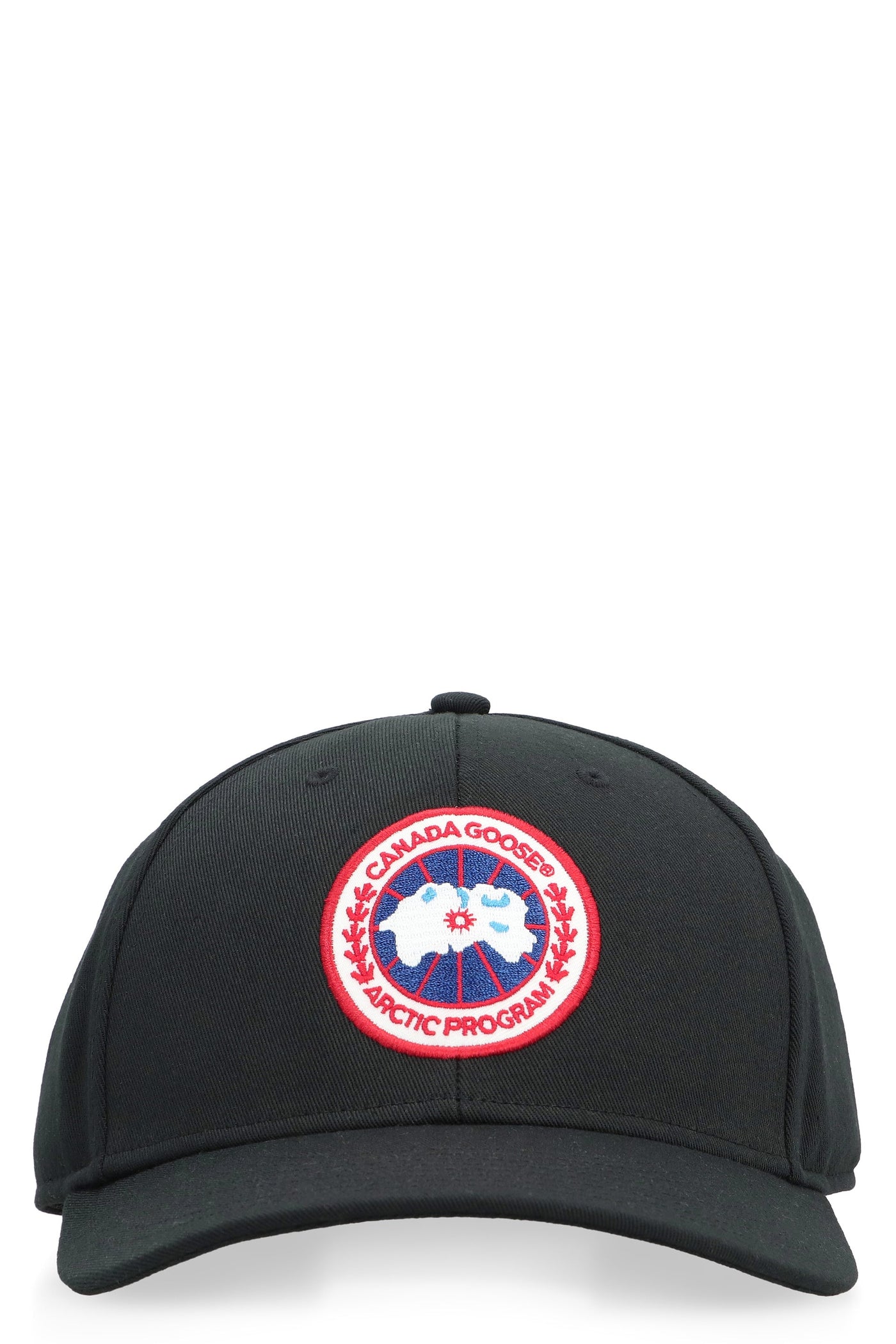 Canada Goose 5480u Arctic Disc Logo Baseball Cap — Black Polyester Caps