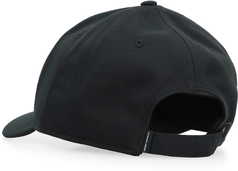 Canada Goose 5480u Arctic Disc Logo Baseball Cap — Black Polyester Caps
