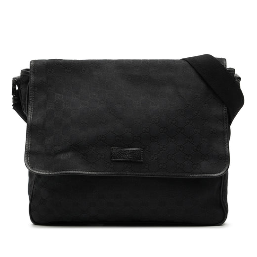 GG Canvas Flap Messenger Bag - Image 1