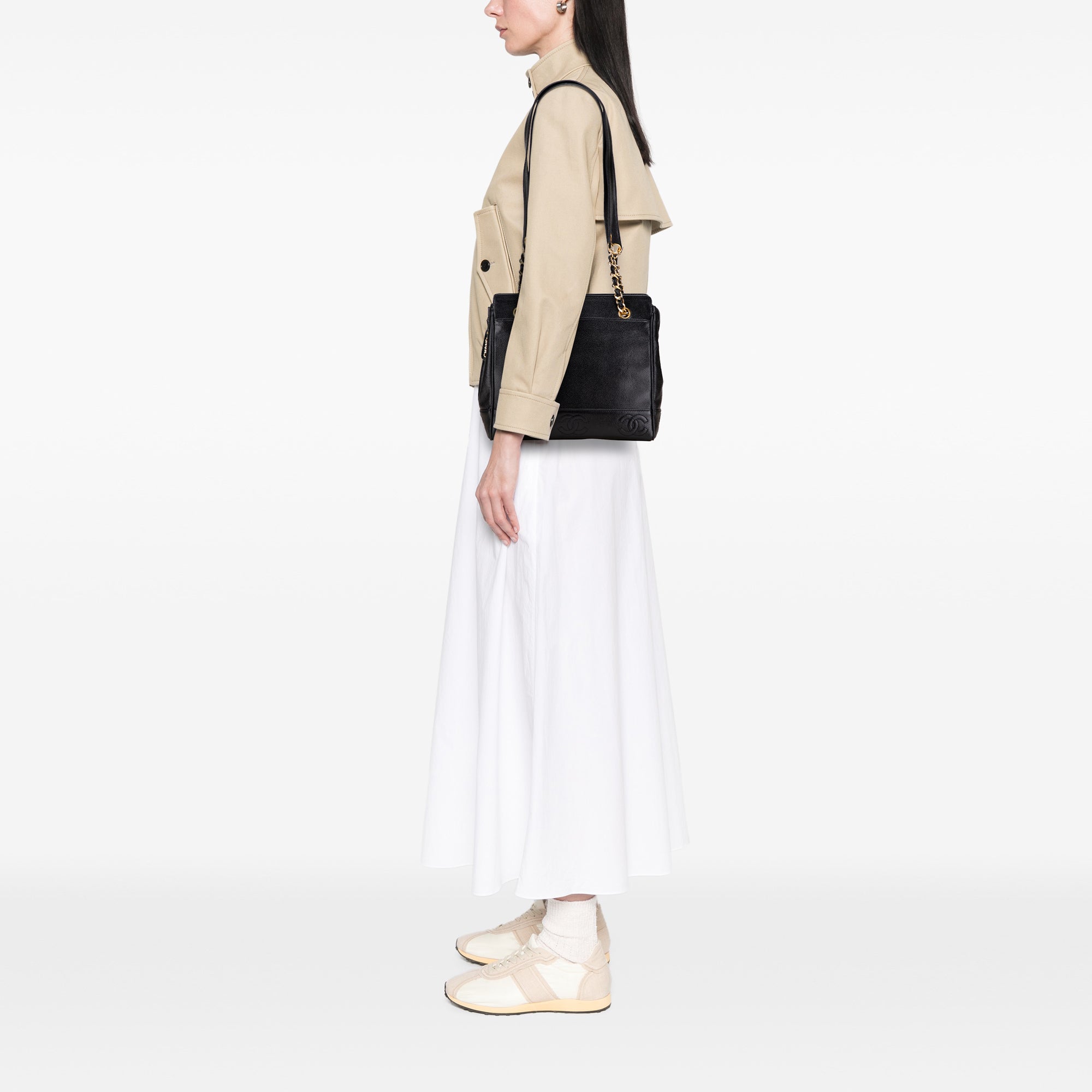 Triple CC Caviar Tote - Image 10